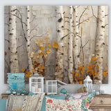 Autumn birch tree elegance - Landscapes Canvas Wall Art