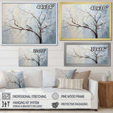 Grey floral sprintime tree birds II - Landscapes Canvas Wall Art