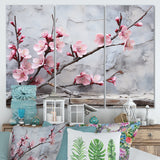 Pink cherry blossom End of Winter blooms I - Multi-Panels