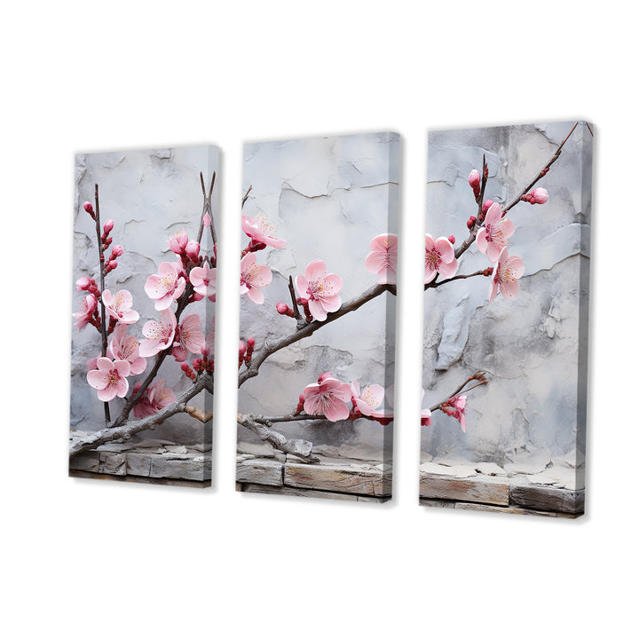 Pink cherry blossom End of Winter blooms I - Multi-Panels