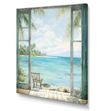 Windows at the beach II - Coastal Canvas Wall Art