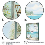 Windows at the beach II - Coastal Canvas Wall Art