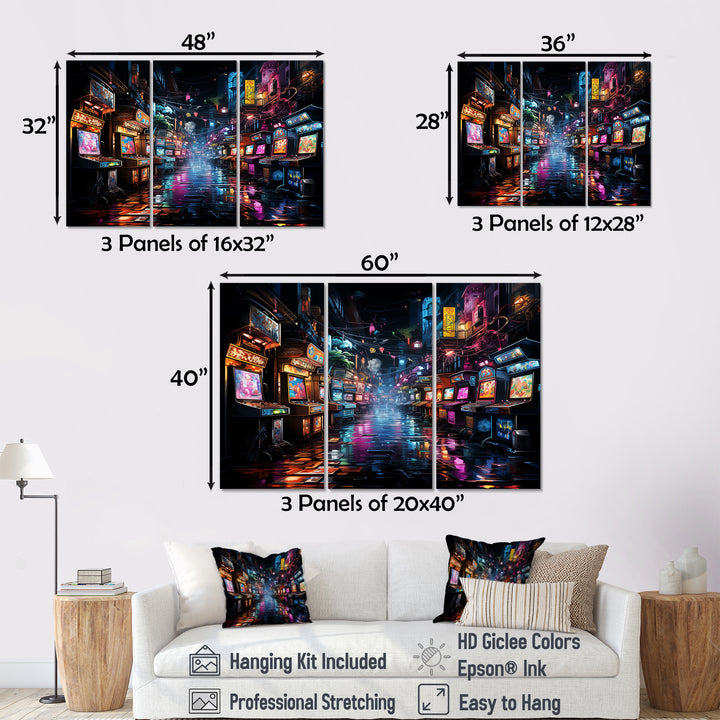 Neon Arcade video game dream - Multi-Panels