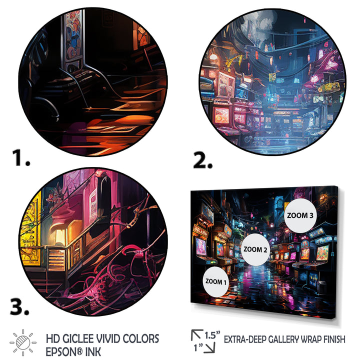 Neon Arcade video game dream - Multi-Panels