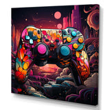 Galaxy gaming controller  - Fashion Canvas Wall Art