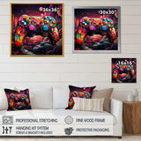 Galaxy gaming controller  - Fashion Canvas Wall Art