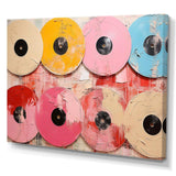 Pink Vinyl Records display I - Fashion Canvas Wall Art