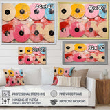 Pink Vinyl Records display I - Fashion Canvas Wall Art