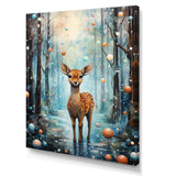 Forest winter children deer - Deer Home Decor Art