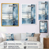 White and blue Winter forest collage IV - Landscapes Canvas Wall Art