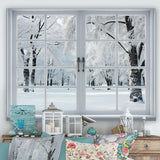 Winter Forest window views I - Landscapes Canvas Wall Art