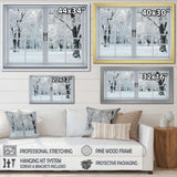 Winter Forest window views I - Landscapes Canvas Wall Art