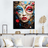 Pop Art Elegance portrait of woman - Fashion Canvas Wall Art