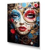 Pop Art Elegance portrait of woman - Fashion Canvas Wall Art