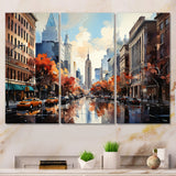 Autumn New York City breeze - Multi-Panels