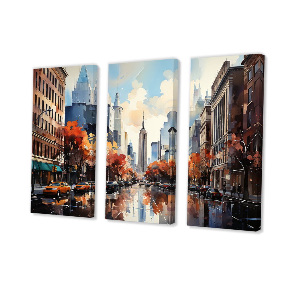 Autumn New York City breeze - Multi-Panels