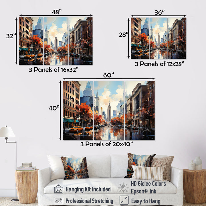 Autumn New York City breeze - Multi-Panels