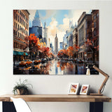 Autumn New York City breeze - Cityscapes Canvas Wall Art