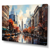 Autumn New York City breeze - Cityscapes Canvas Wall Art