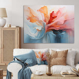 Pink and blue soothing swirls II - Abstract Canvas Wall Art