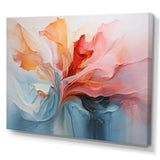 Pink and blue soothing swirls II - Abstract Canvas Wall Art