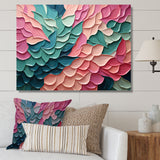 Pink and Green Florals in motion - Bat Wall Art Prints