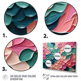 Pink and Green Florals in motion - Bat Wall Art Prints
