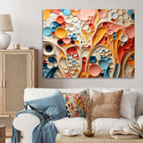 Colorful Abstract liquid art swirls III - Abstract Canvas Wall Art