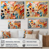 Colorful Abstract liquid art swirls III - Abstract Canvas Wall Art