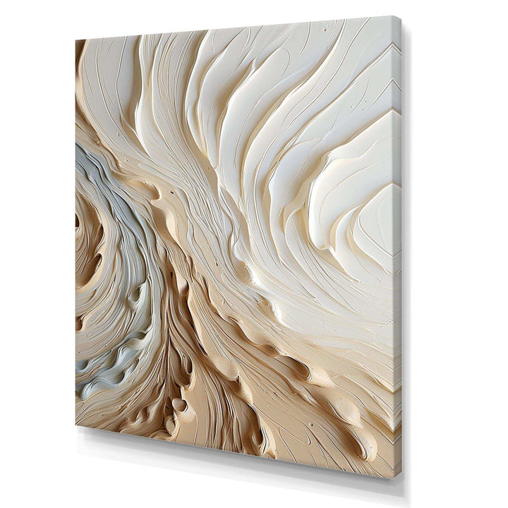 White and gold champagne flow III - Food &amp; Beverage Canvas Wall Art
