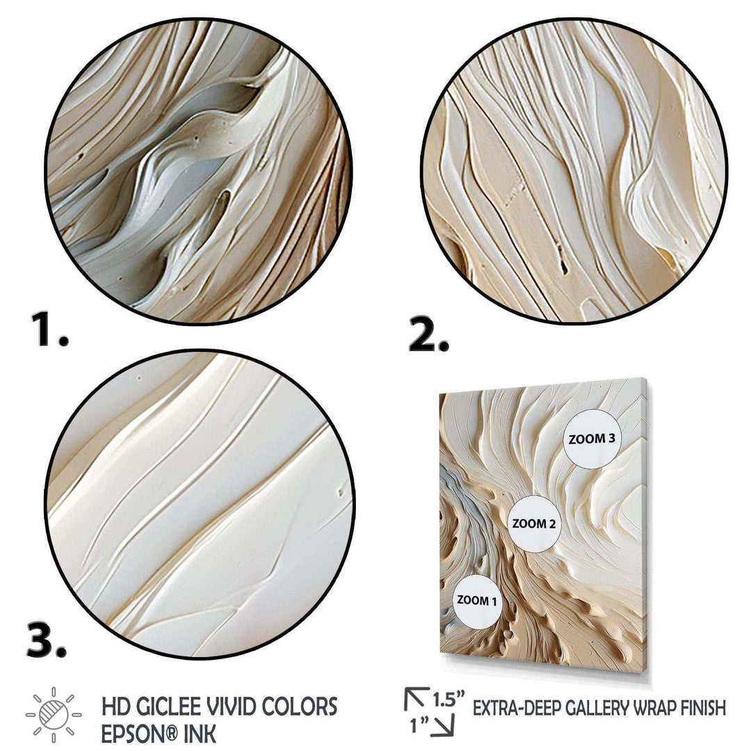 White and gold champagne flow III - Food &amp; Beverage Canvas Wall Art