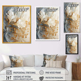 White and gold champagne flow V - Food & Beverage Canvas Wall Art