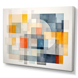 Multicolor cubes patterns IV - Abstract Canvas Wall Art