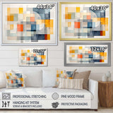 Multicolor cubes patterns IV - Abstract Canvas Wall Art