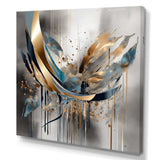 Abstract shapes and infinity lines  II - Abstract Canvas Wall Art