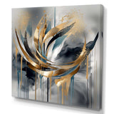 Abstract shapes and infinity lines  III - Abstract Canvas Wall Art