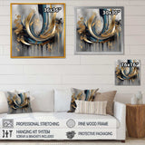 Abstract shapes and infinity lines  IV - Abstract Canvas Wall Art