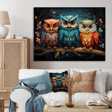 Stalking forest owls - Owl Wall Art Prints