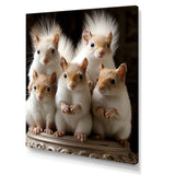 Charming Squirrel Gathering - Squirrel Living Room Wall Art
