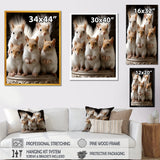 Charming Squirrel Gathering - Squirrel Living Room Wall Art