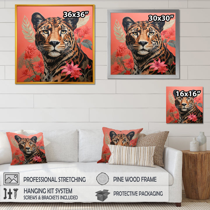 Matisse s Sprint Colorful Cheetah - Cheetah Canvas Wall Art