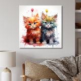 Joyful Kittens Playful Nursery - Animal Nursery Wall Decor