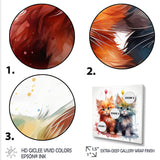 Joyful Kittens Playful Nursery - Animal Nursery Wall Decor