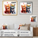 Joyful Kittens Playful Nursery - Animal Nursery Wall Decor