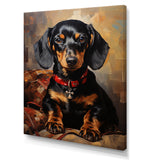Cute Dog dachshund portrait - Dog Living Room Wall Art