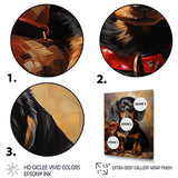 Cute Dog dachshund portrait - Dog Living Room Wall Art