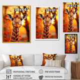 Majestic Giraffe Portrait - Giraffe Bedroom Wall Art