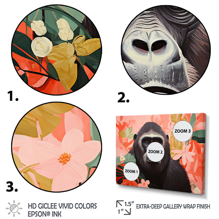Vibrant Gorilla Portrait - Gorilla Wall Decor