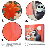 Vibrant Gorilla blooms - Gorilla Wall Art Prints