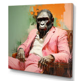 Pink and black Fashion first Gorilla suit - Pink Gorilla Wall Art